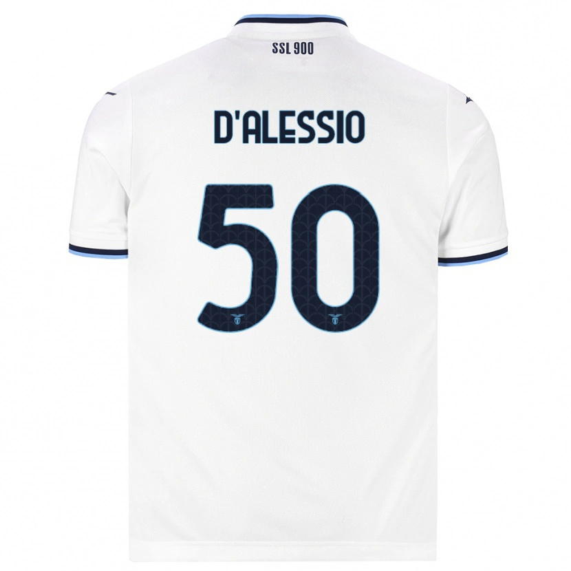 Danxen Dames Luigi D'alessio #50 Wit Marineblauw Uitshirt Uittenue 2026/27 T-Shirt België