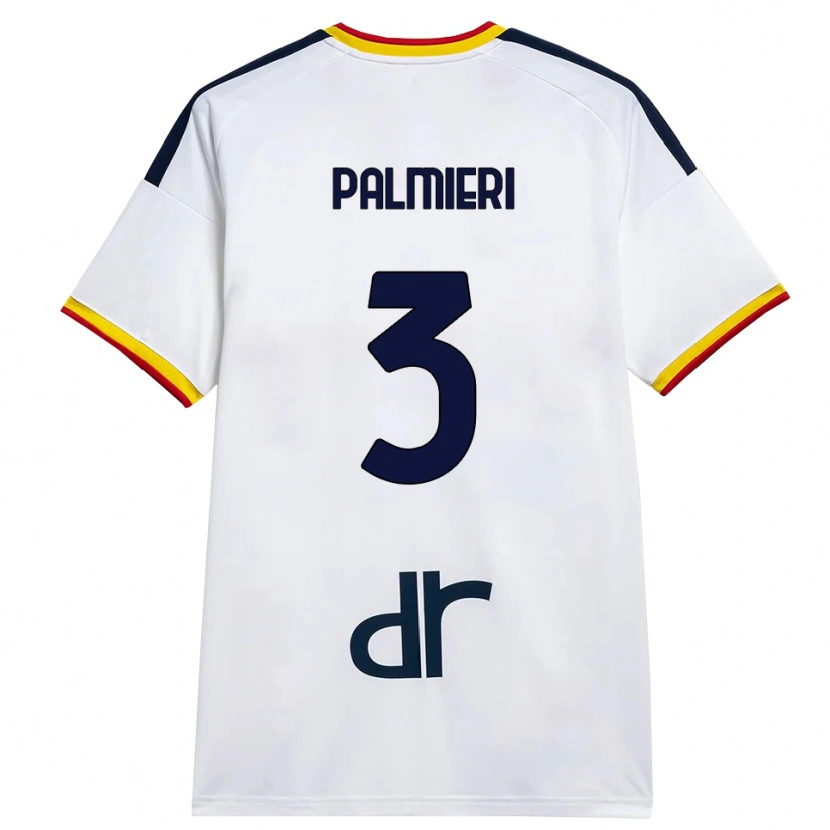 Danxen Dames Andrea Palmieri #3 Wit Geel Rood Uitshirt Uittenue 2026/27 T-Shirt België