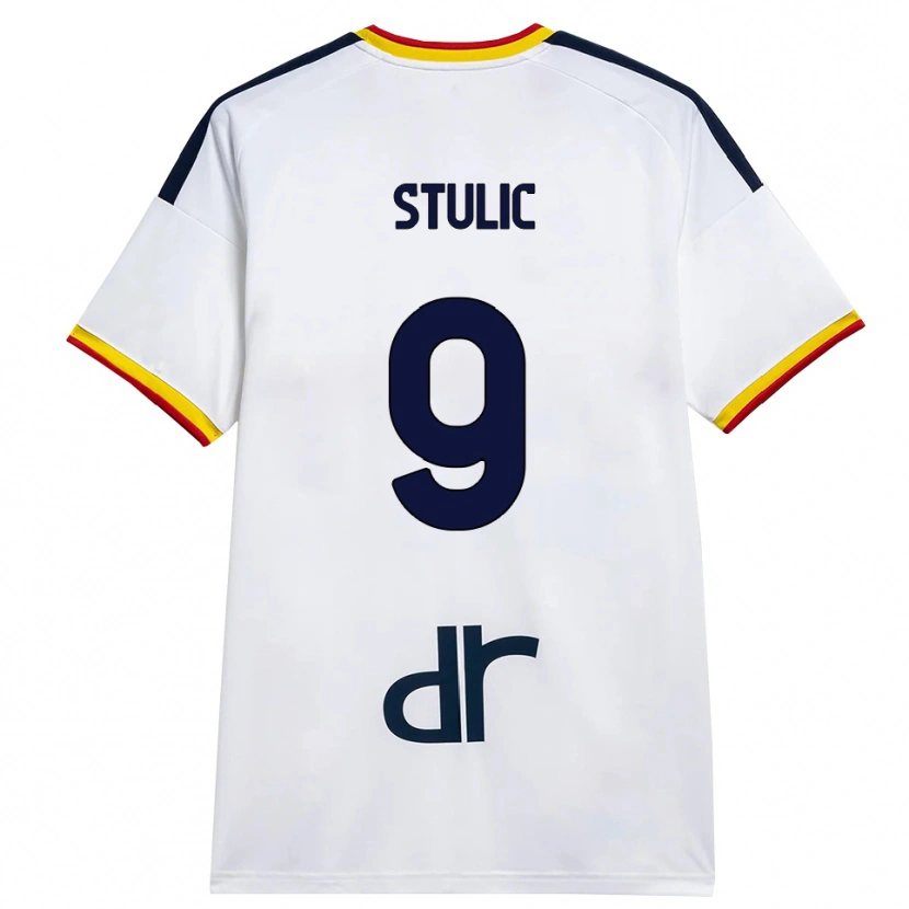 Danxen Dames Nikola Stulic #9 Wit Geel Rood Uitshirt Uittenue 2026/27 T-Shirt België