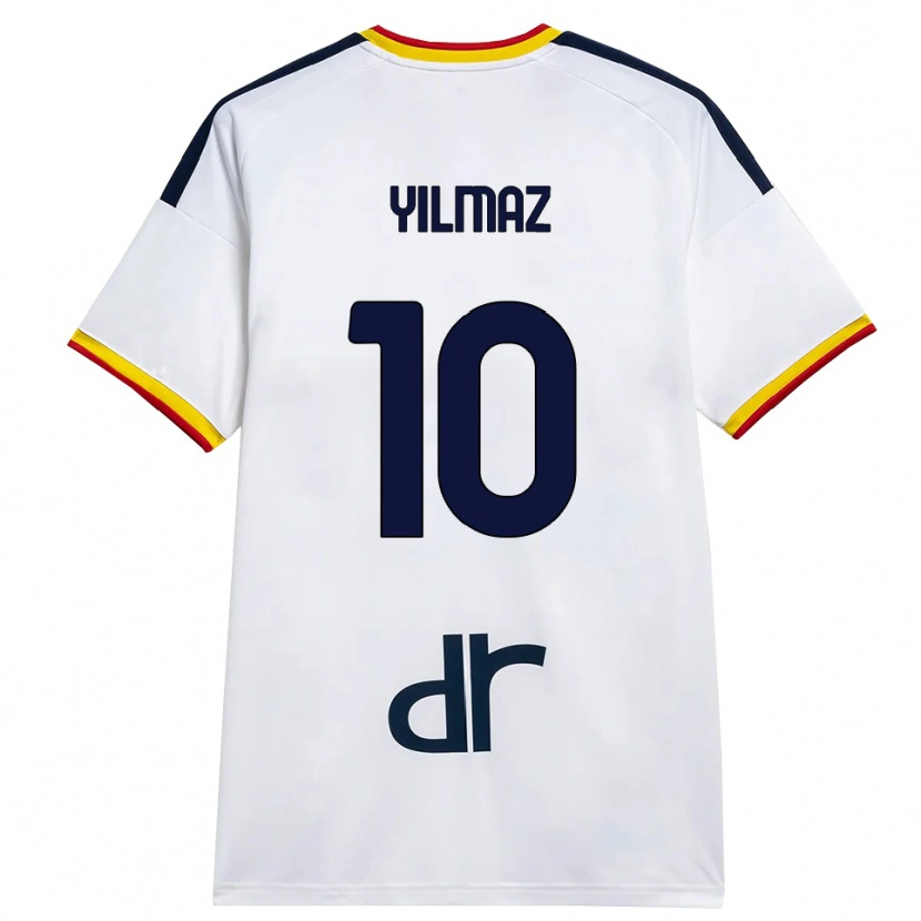Danxen Dames Enes Yilmaz #10 Wit Geel Rood Uitshirt Uittenue 2026/27 T-Shirt België