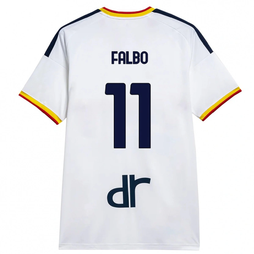 Danxen Dames Antonio Falbo #11 Wit Geel Rood Uitshirt Uittenue 2026/27 T-Shirt België