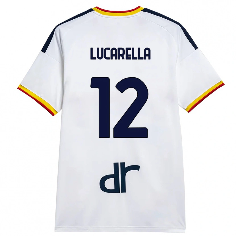 Danxen Dames Andrea Lucarella #12 Wit Geel Rood Uitshirt Uittenue 2026/27 T-Shirt België