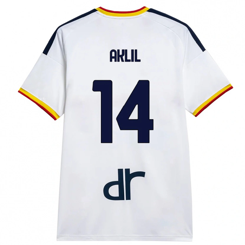 Danxen Dames Lino Aklil #14 Wit Geel Rood Uitshirt Uittenue 2026/27 T-Shirt België