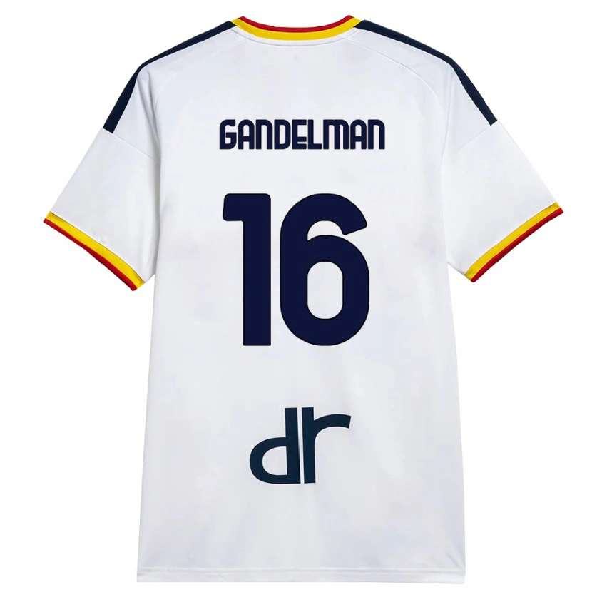 Danxen Dames Omri Gandelman #16 Wit Geel Rood Uitshirt Uittenue 2026/27 T-Shirt België