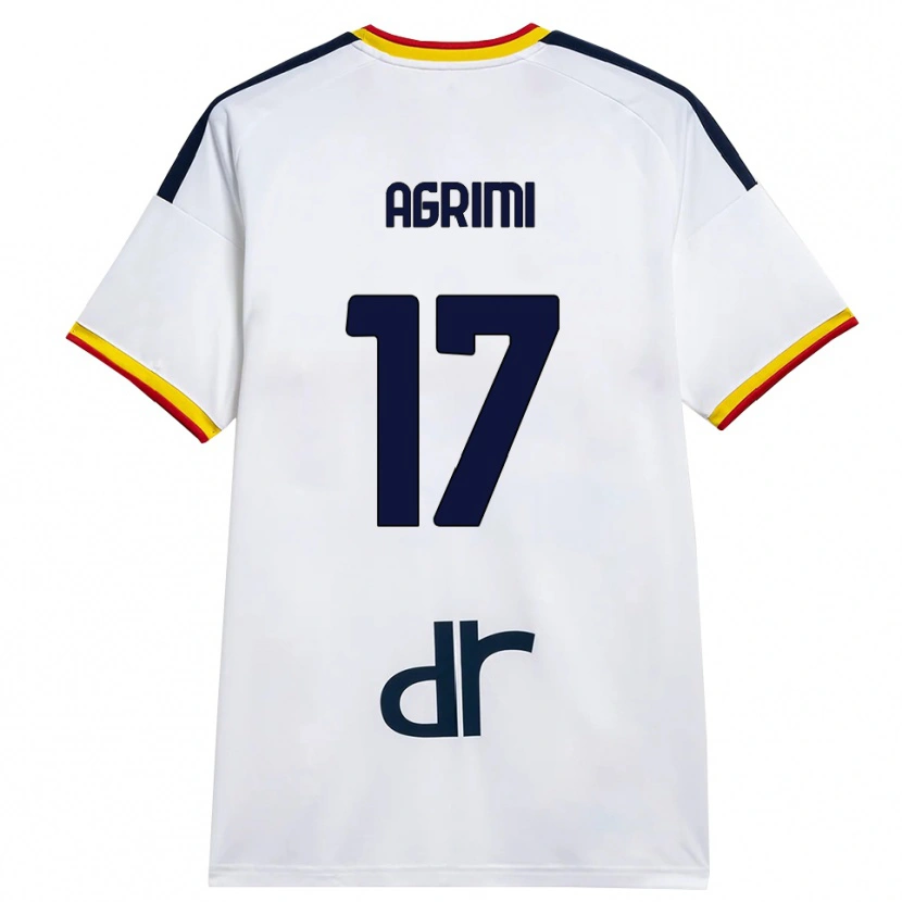Danxen Dames Matteo Agrimi #17 Wit Geel Rood Uitshirt Uittenue 2026/27 T-Shirt België