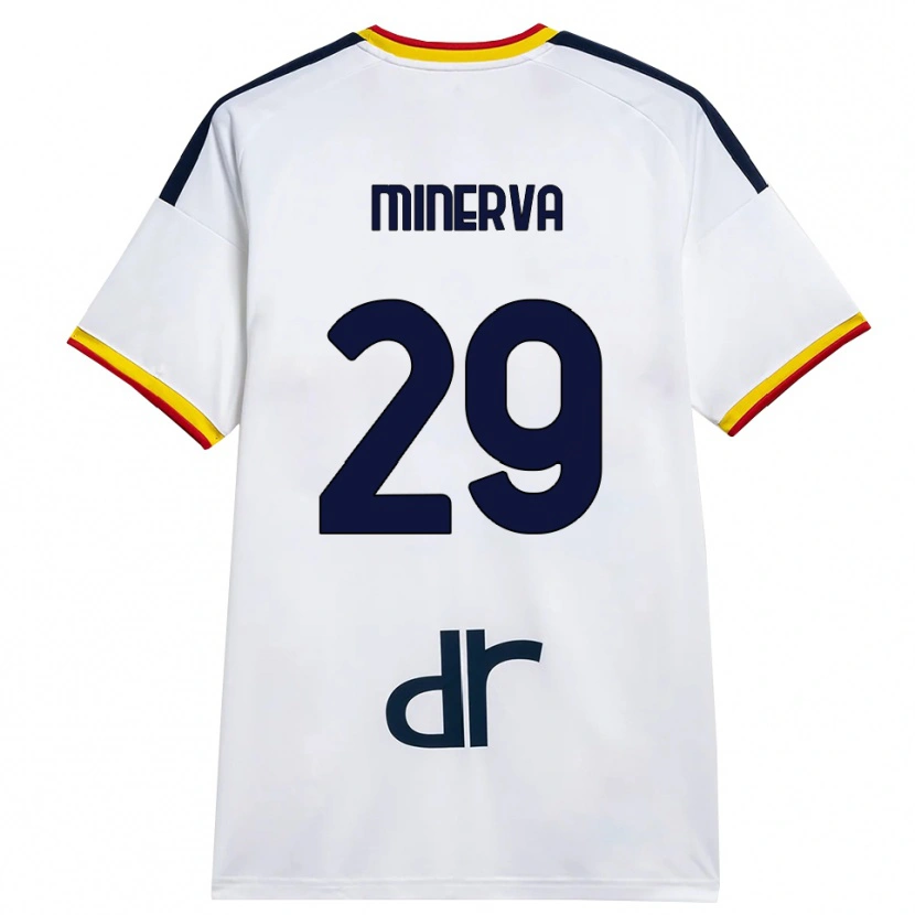 Danxen Dames Francesco Minerva #29 Wit Geel Rood Uitshirt Uittenue 2026/27 T-Shirt België