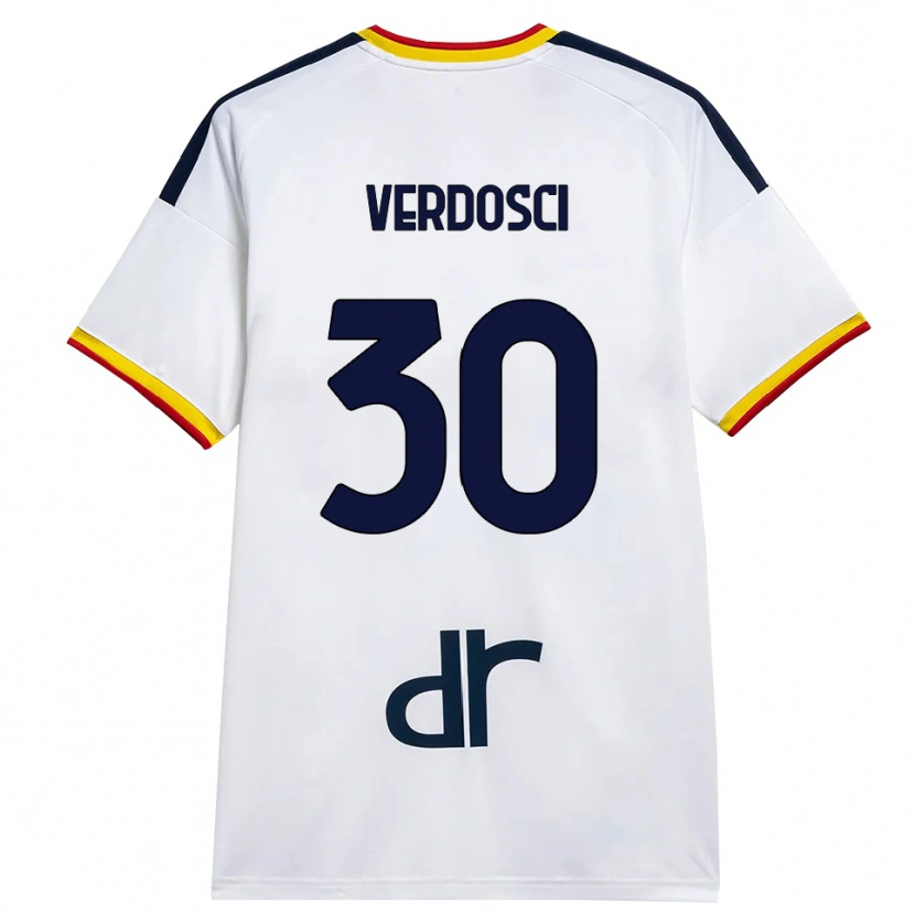 Danxen Dames Simone Verdosci #30 Wit Geel Rood Uitshirt Uittenue 2026/27 T-Shirt België