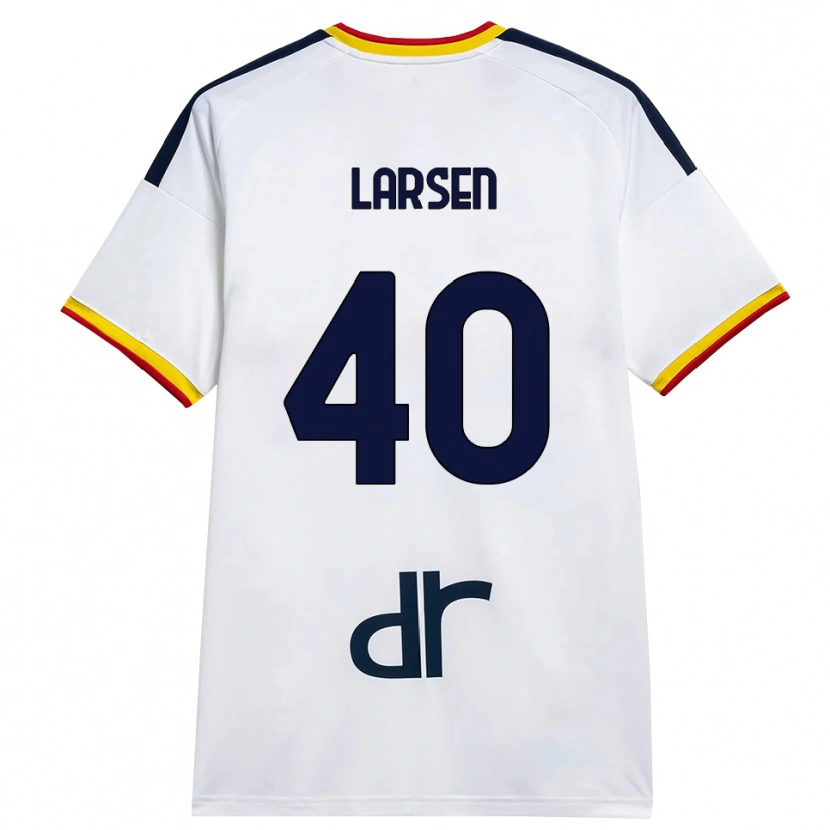Danxen Dames Emil Larsen #40 Wit Geel Rood Uitshirt Uittenue 2026/27 T-Shirt België