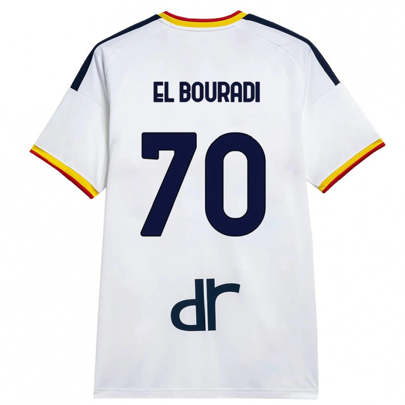 Danxen Dames Walid El Bouradi #70 Wit Geel Rood Uitshirt Uittenue 2026/27 T-Shirt België