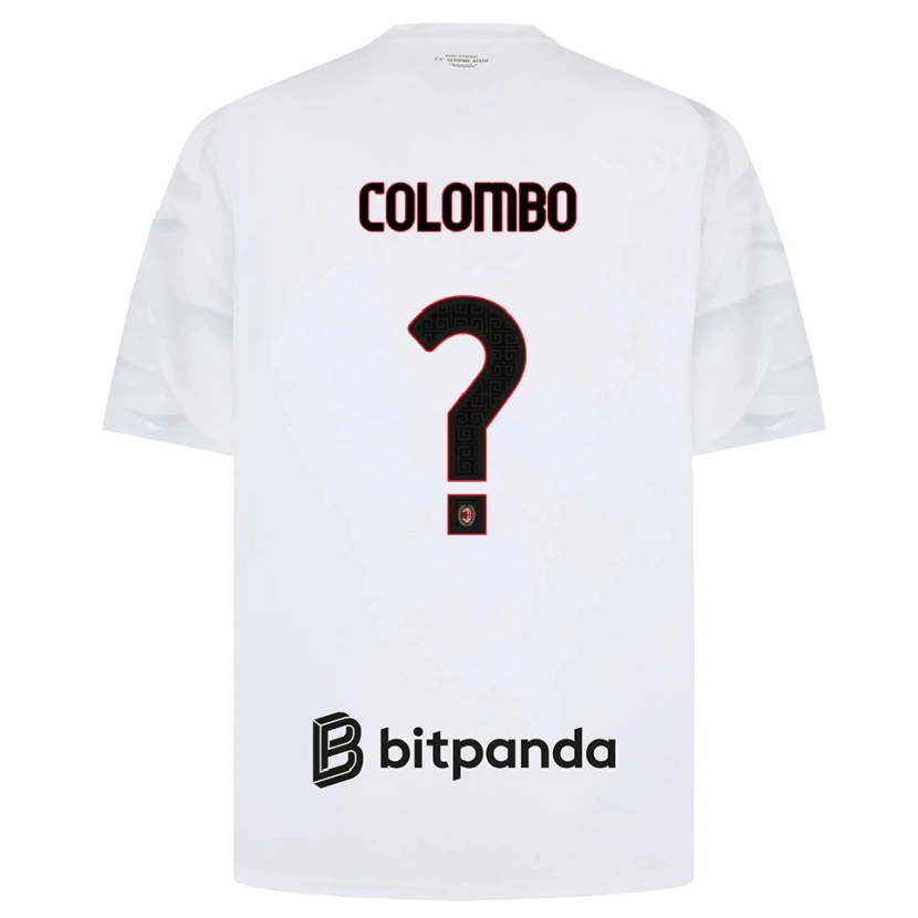 Danxen Dames Tommaso Colombo #0 Wit Rood Zwart Uitshirt Uittenue 2026/27 T-Shirt België