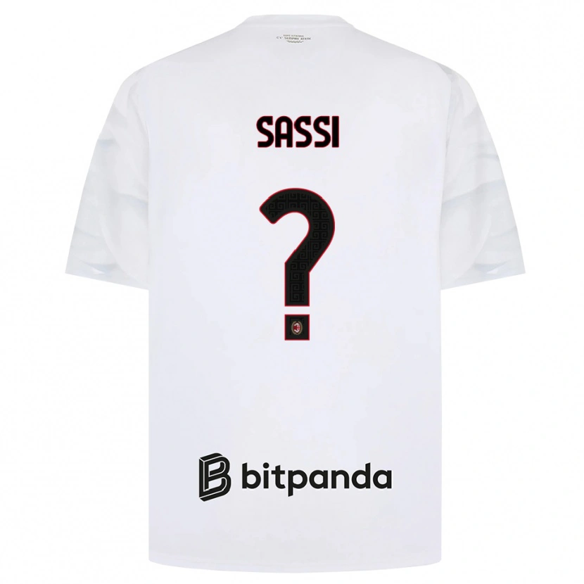 Danxen Dames Simone Sassi #0 Wit Rood Zwart Uitshirt Uittenue 2026/27 T-Shirt België