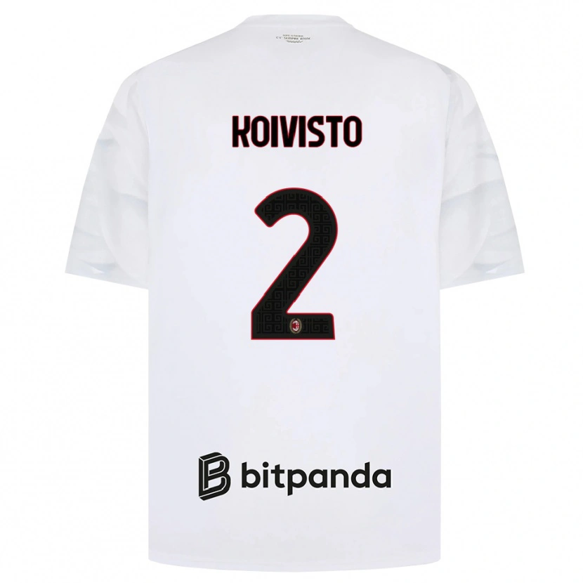 Danxen Dames Emma Koivisto #2 Wit Rood Zwart Uitshirt Uittenue 2026/27 T-Shirt België