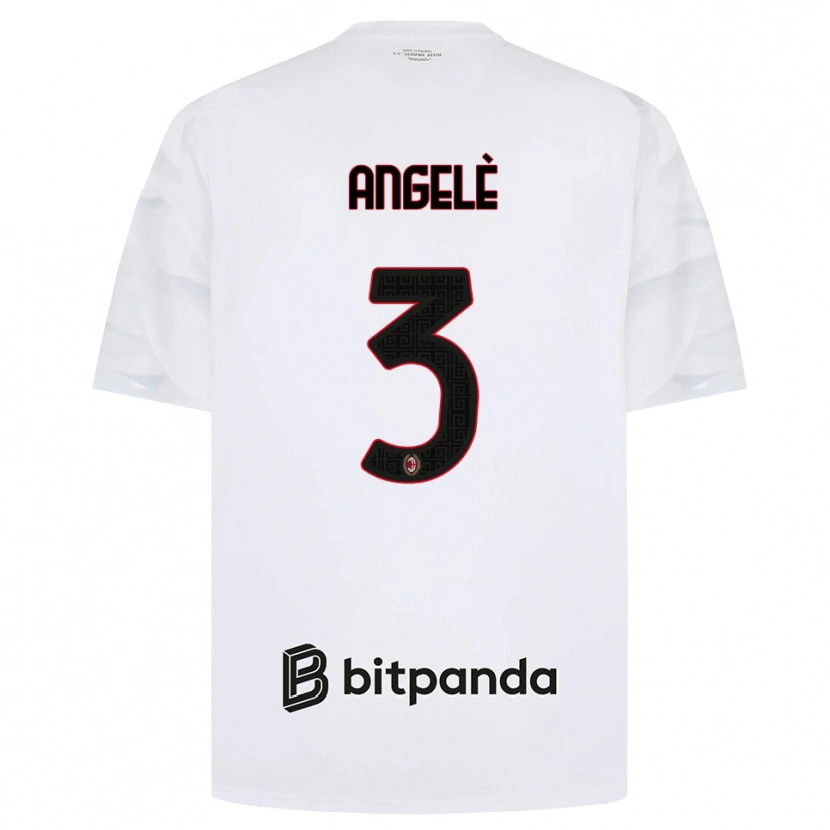 Danxen Dames Gregorio Angelè #3 Wit Rood Zwart Uitshirt Uittenue 2026/27 T-Shirt België