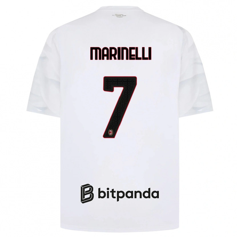 Danxen Dames Gloria Marinelli #7 Wit Rood Zwart Uitshirt Uittenue 2026/27 T-Shirt België