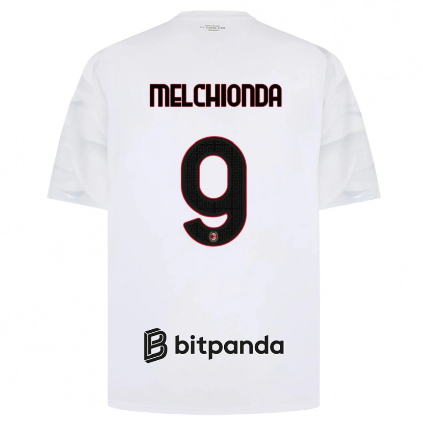 Danxen Dames Marco Melchionda #9 Wit Rood Zwart Uitshirt Uittenue 2026/27 T-Shirt België