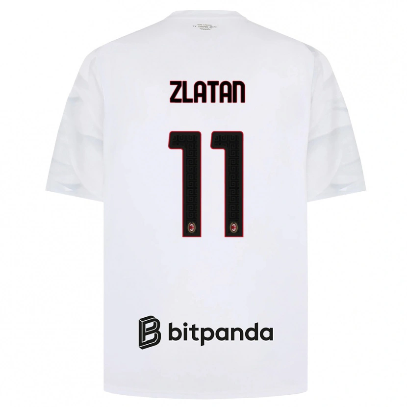 Danxen Dames Zlatan Ibrahimovic #11 Wit Rood Zwart Uitshirt Uittenue 2026/27 T-Shirt België