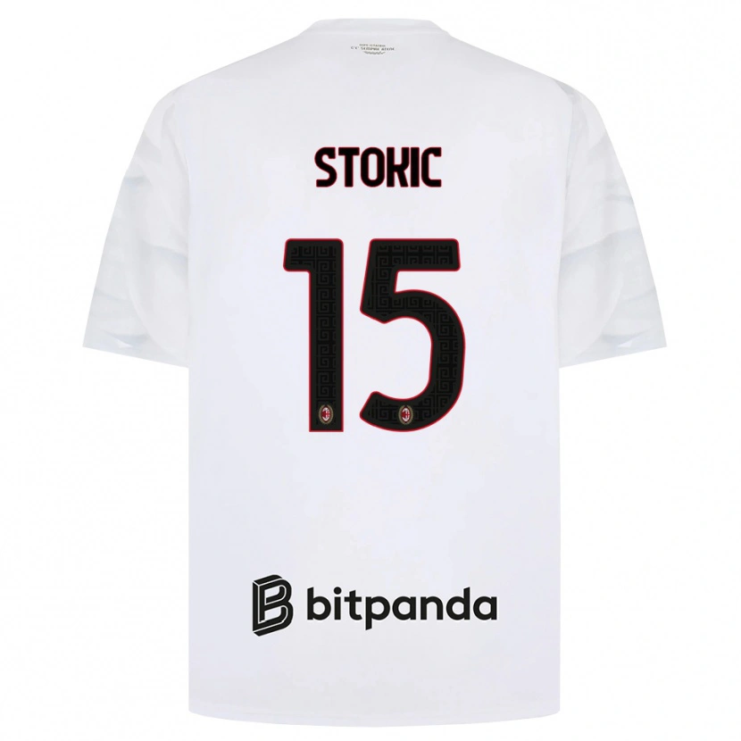 Danxen Dames Sara Stokić #15 Wit Rood Zwart Uitshirt Uittenue 2026/27 T-Shirt België