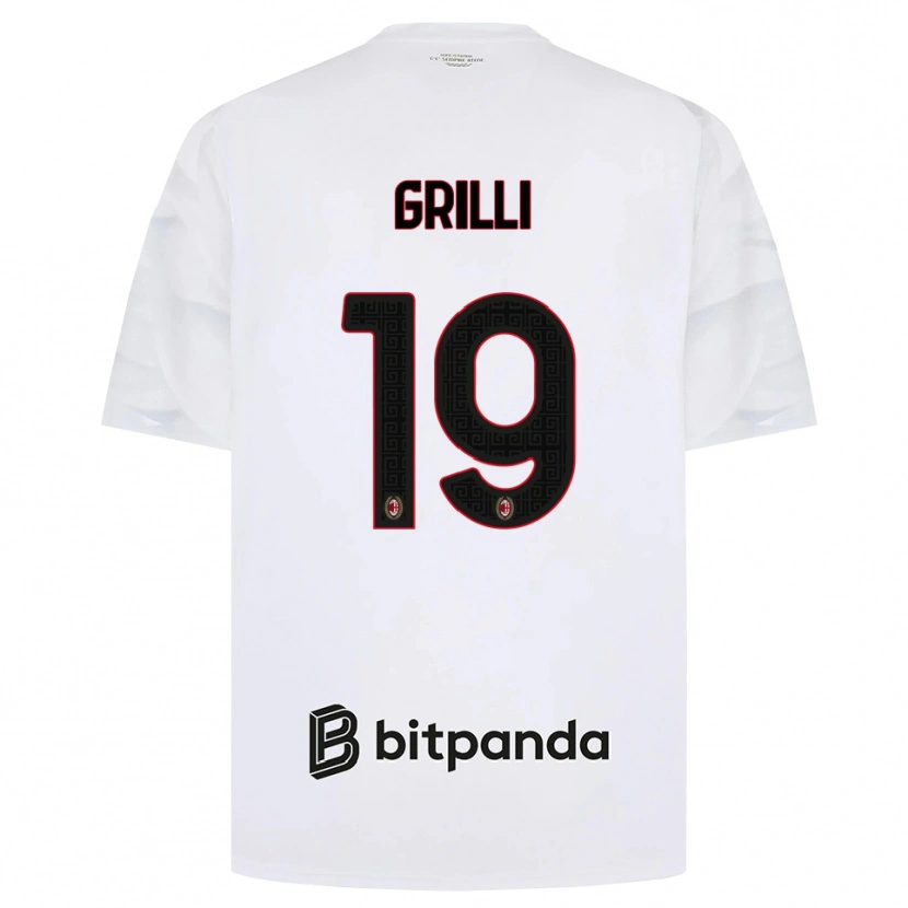 Danxen Dames Lorenzo Grilli #19 Wit Rood Zwart Uitshirt Uittenue 2026/27 T-Shirt België