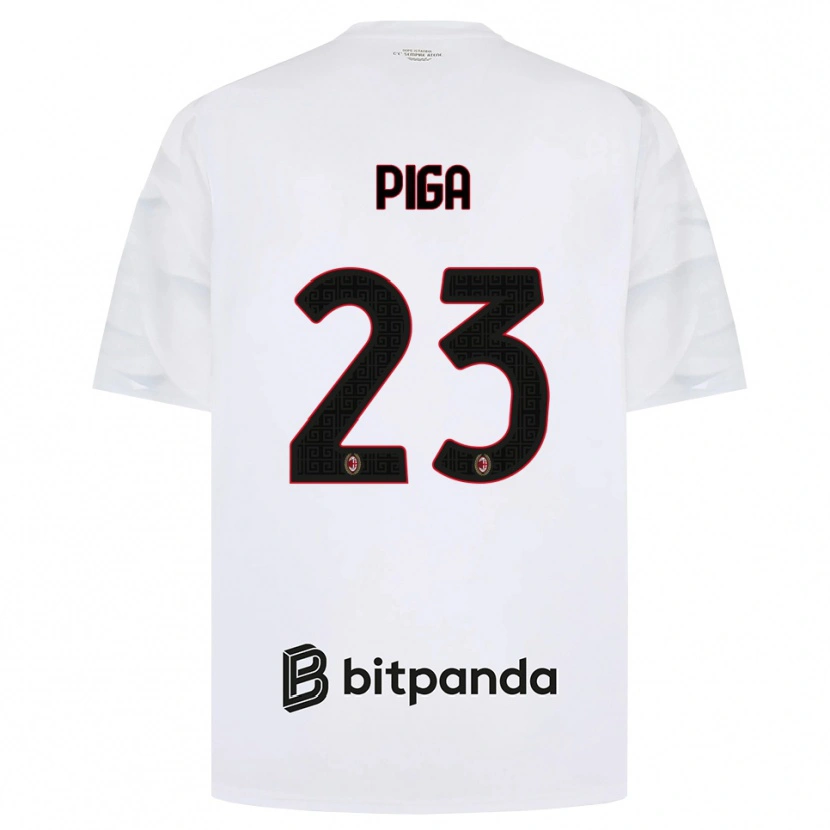 Danxen Dames Julie Piga #23 Wit Rood Zwart Uitshirt Uittenue 2026/27 T-Shirt België