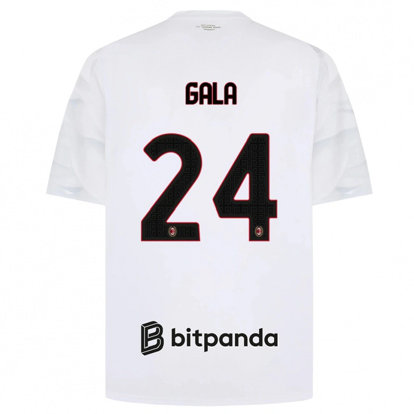 Danxen Dames Antonio Gala #24 Wit Rood Zwart Uitshirt Uittenue 2026/27 T-Shirt België