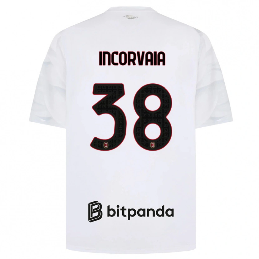 Danxen Dames Giovanni Incorvaia #38 Wit Rood Zwart Uitshirt Uittenue 2026/27 T-Shirt België