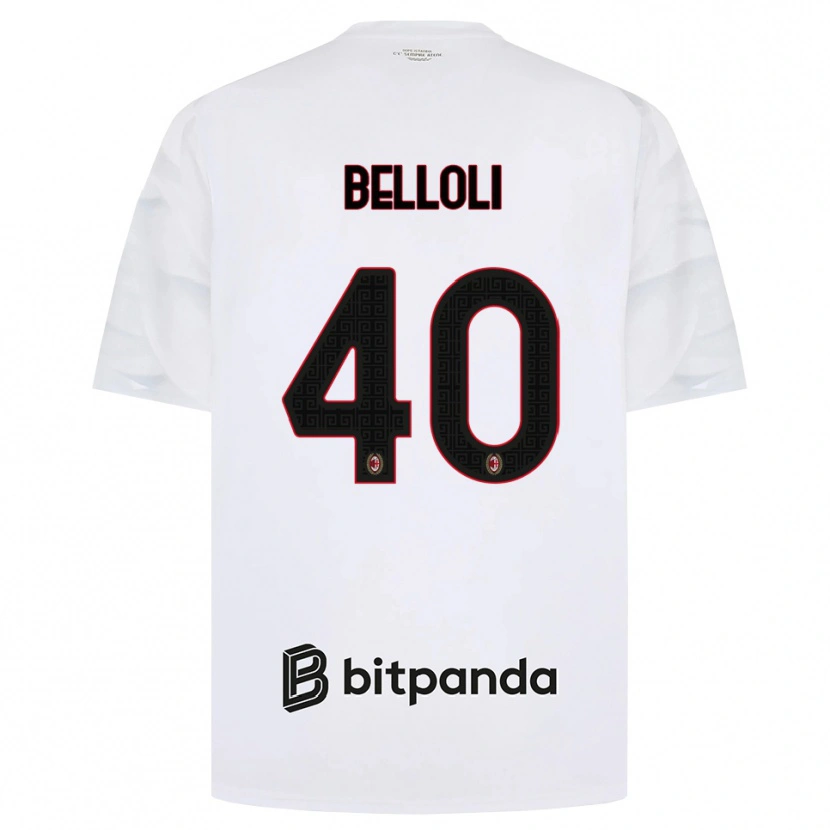Danxen Dames Sofia Belloli #40 Wit Rood Zwart Uitshirt Uittenue 2026/27 T-Shirt België