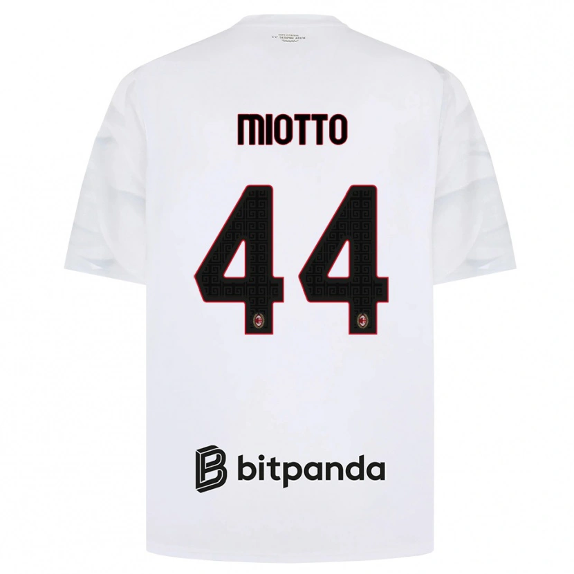 Danxen Dames Giorgia Miotto #44 Wit Rood Zwart Uitshirt Uittenue 2026/27 T-Shirt België