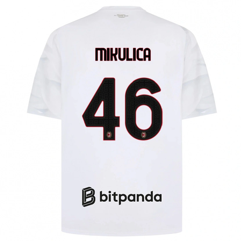 Danxen Dames Petra Mikulica #46 Wit Rood Zwart Uitshirt Uittenue 2026/27 T-Shirt België