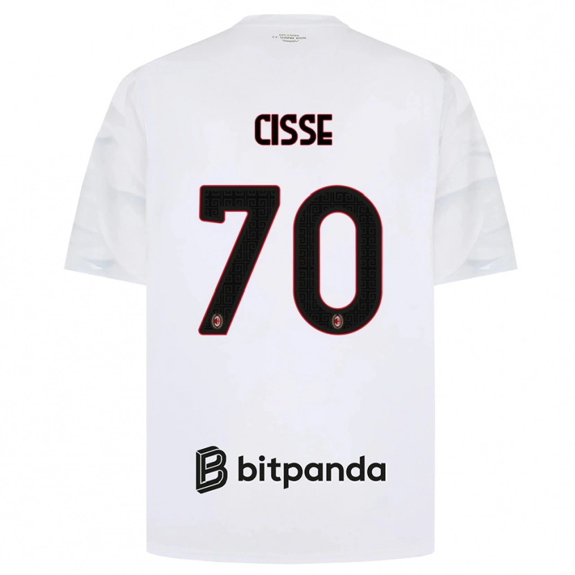 Danxen Dames Alphadjo Cissè #70 Wit Rood Zwart Uitshirt Uittenue 2026/27 T-Shirt België