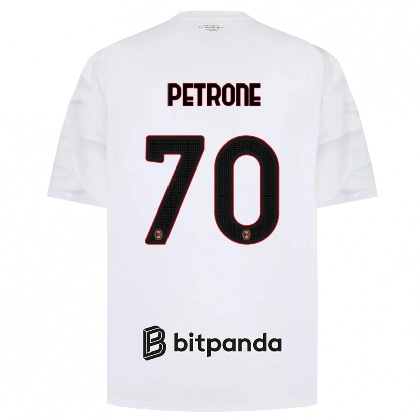 Danxen Dames Daniele Petrone #70 Wit Rood Zwart Uitshirt Uittenue 2026/27 T-Shirt België