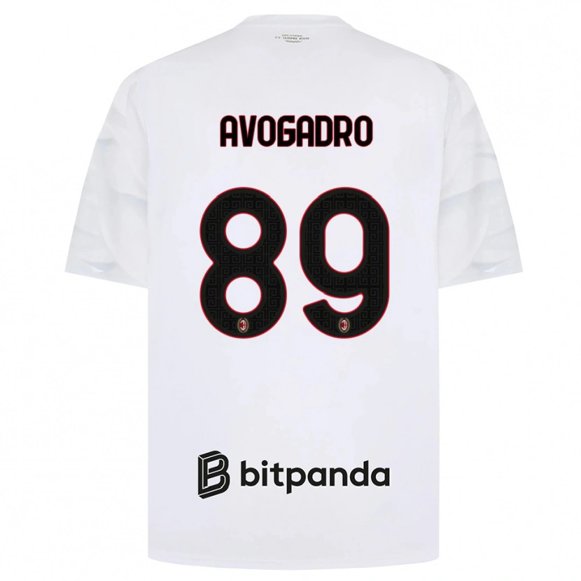 Danxen Dames Pietro Avogadro #89 Wit Rood Zwart Uitshirt Uittenue 2026/27 T-Shirt België