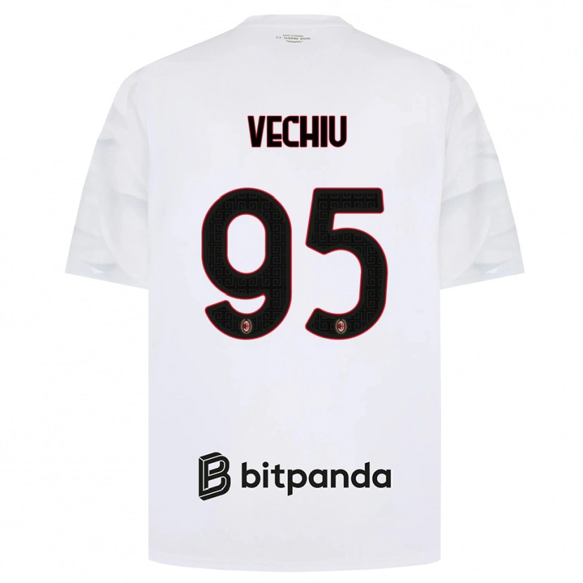 Danxen Dames Christian Vechiu #95 Wit Rood Zwart Uitshirt Uittenue 2026/27 T-Shirt België