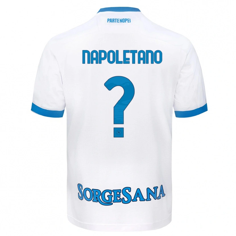 Danxen Dames Alessandro Napoletano #0 Wit Hemelsblauw Uitshirt Uittenue 2026/27 T-Shirt België