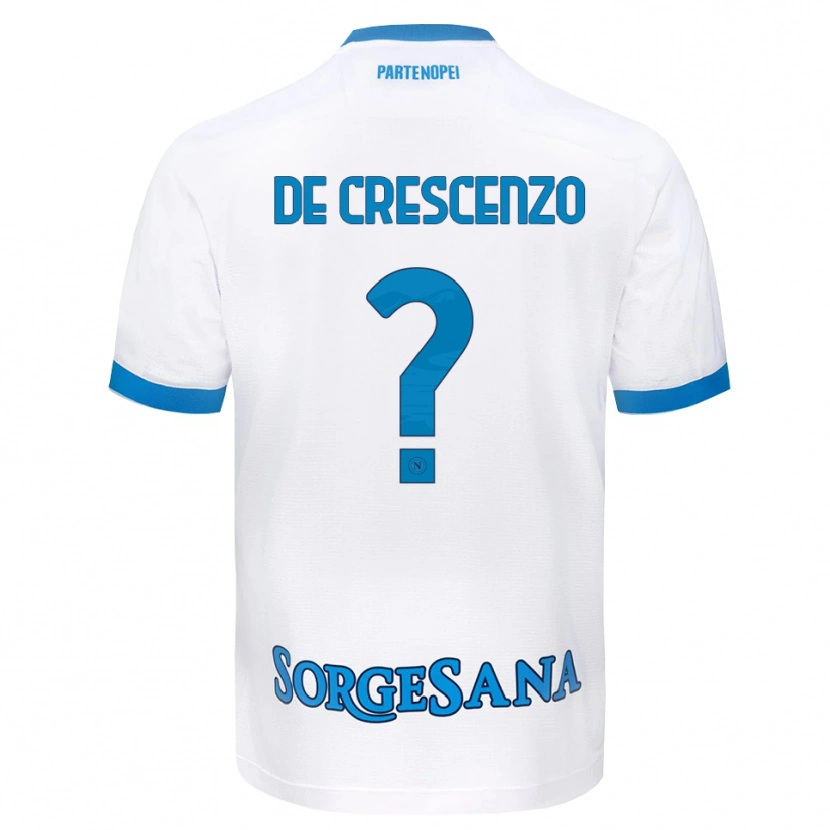 Danxen Dames Francesco De Crescenzo #0 Wit Hemelsblauw Uitshirt Uittenue 2026/27 T-Shirt België