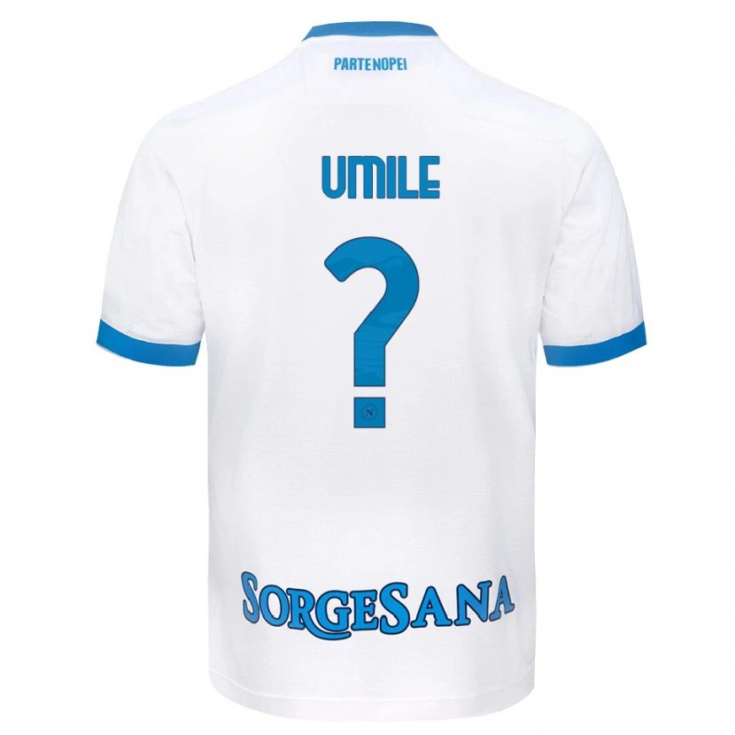 Danxen Dames Bruno Umile #0 Wit Hemelsblauw Uitshirt Uittenue 2026/27 T-Shirt België