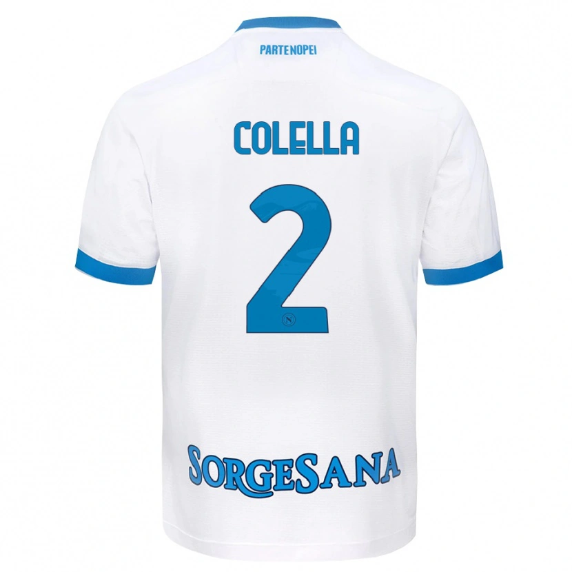 Danxen Dames Raffaele Colella #2 Wit Hemelsblauw Uitshirt Uittenue 2026/27 T-Shirt België