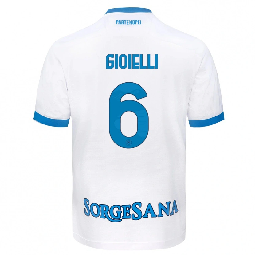Danxen Dames Francesco Pio Gioielli #6 Wit Hemelsblauw Uitshirt Uittenue 2026/27 T-Shirt België