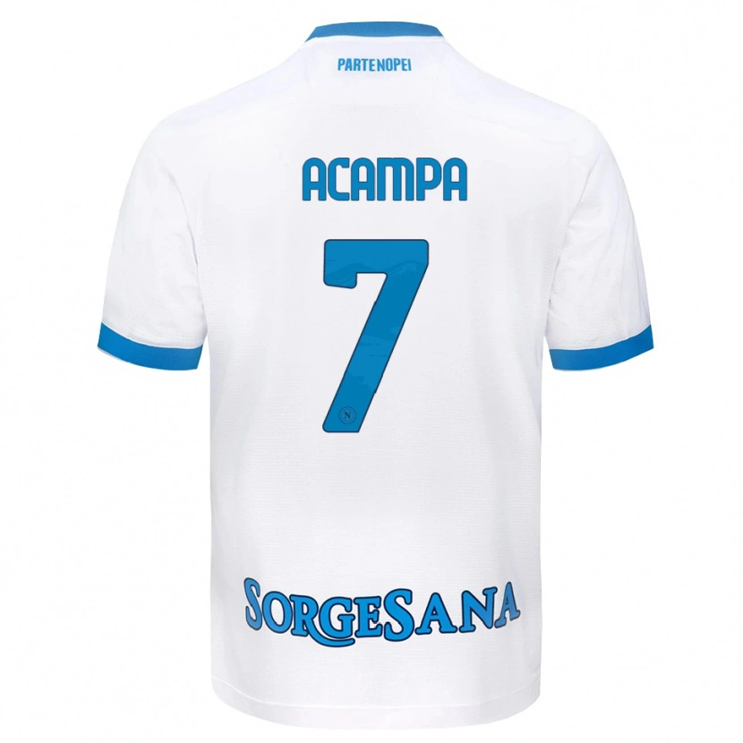 Danxen Dames Davide Acampa #7 Wit Hemelsblauw Uitshirt Uittenue 2026/27 T-Shirt België