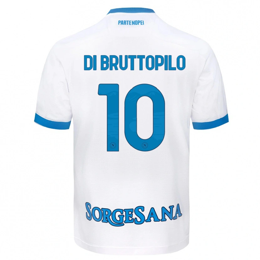 Danxen Dames Giuseppe Ambrosino Di Bruttopilo #10 Wit Hemelsblauw Uitshirt Uittenue 2026/27 T-Shirt België