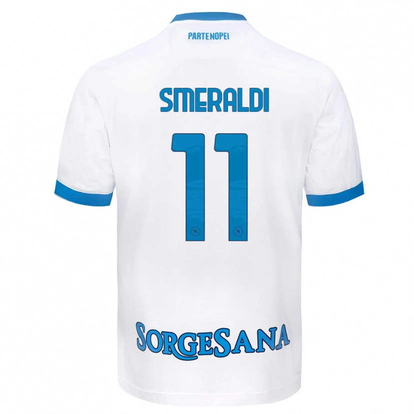 Danxen Dames Andrea Smeraldi #11 Wit Hemelsblauw Uitshirt Uittenue 2026/27 T-Shirt België