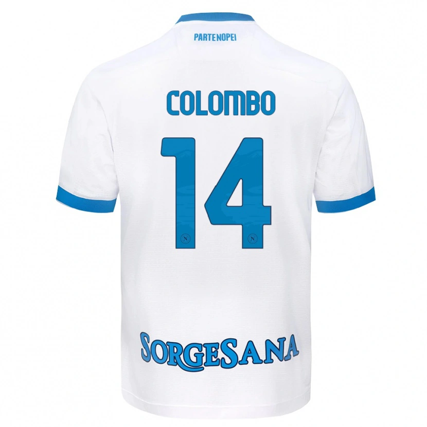 Danxen Dames Sofia Colombo #14 Wit Hemelsblauw Uitshirt Uittenue 2026/27 T-Shirt België