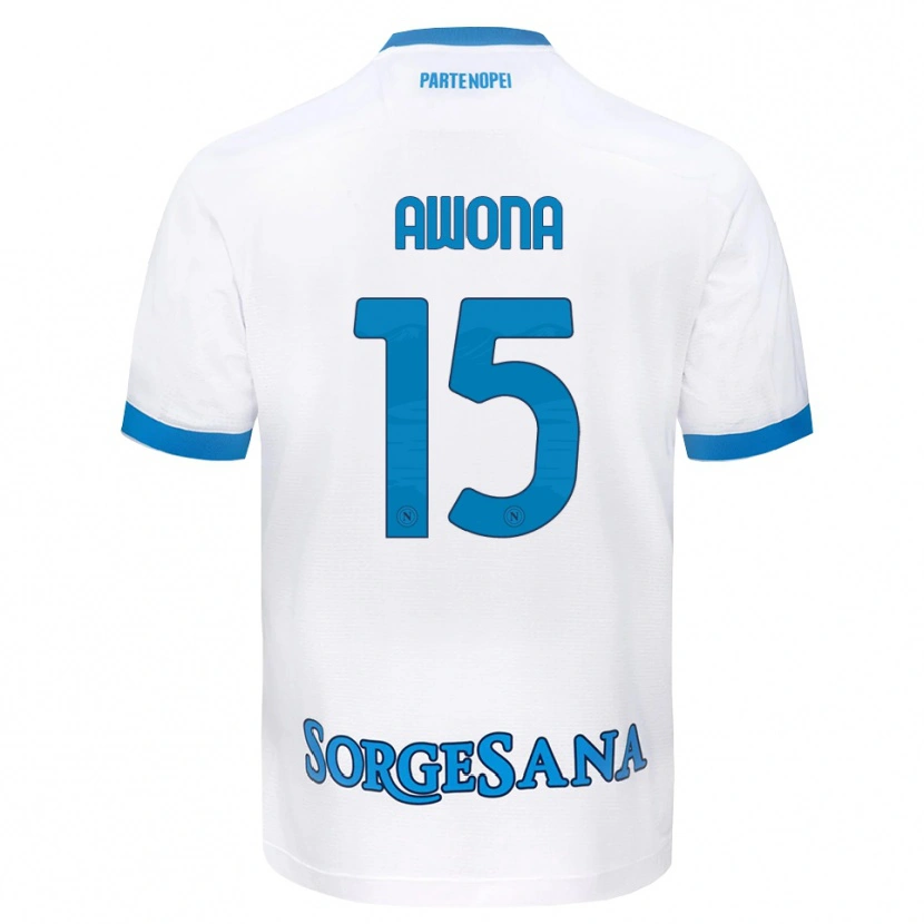 Danxen Dames Aurelle Awona #15 Wit Hemelsblauw Uitshirt Uittenue 2026/27 T-Shirt België