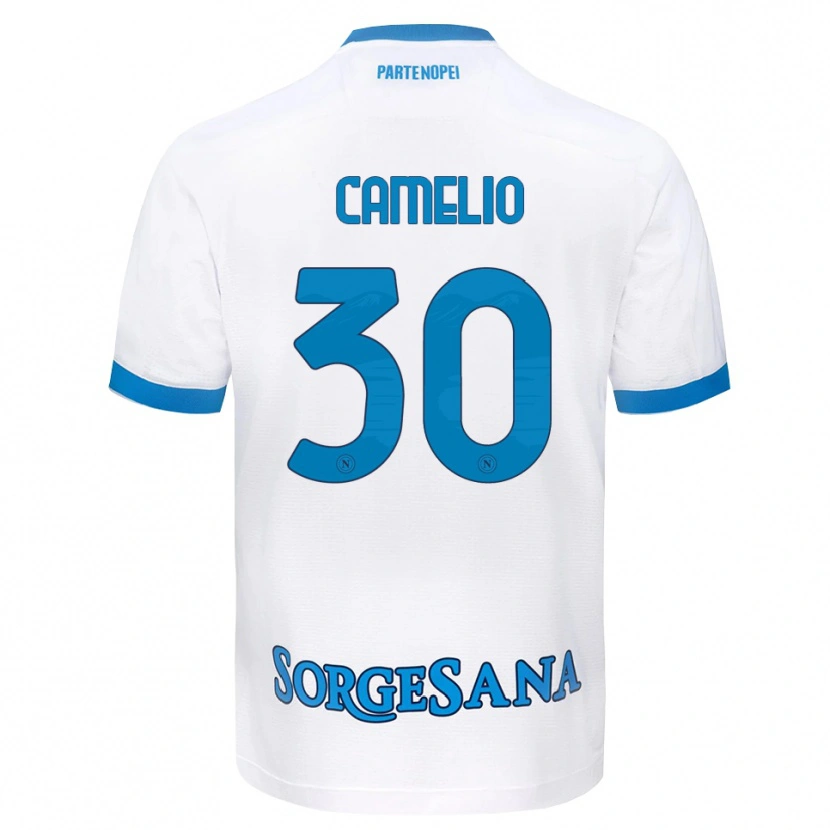 Danxen Dames Umberto Camelio #30 Wit Hemelsblauw Uitshirt Uittenue 2026/27 T-Shirt België