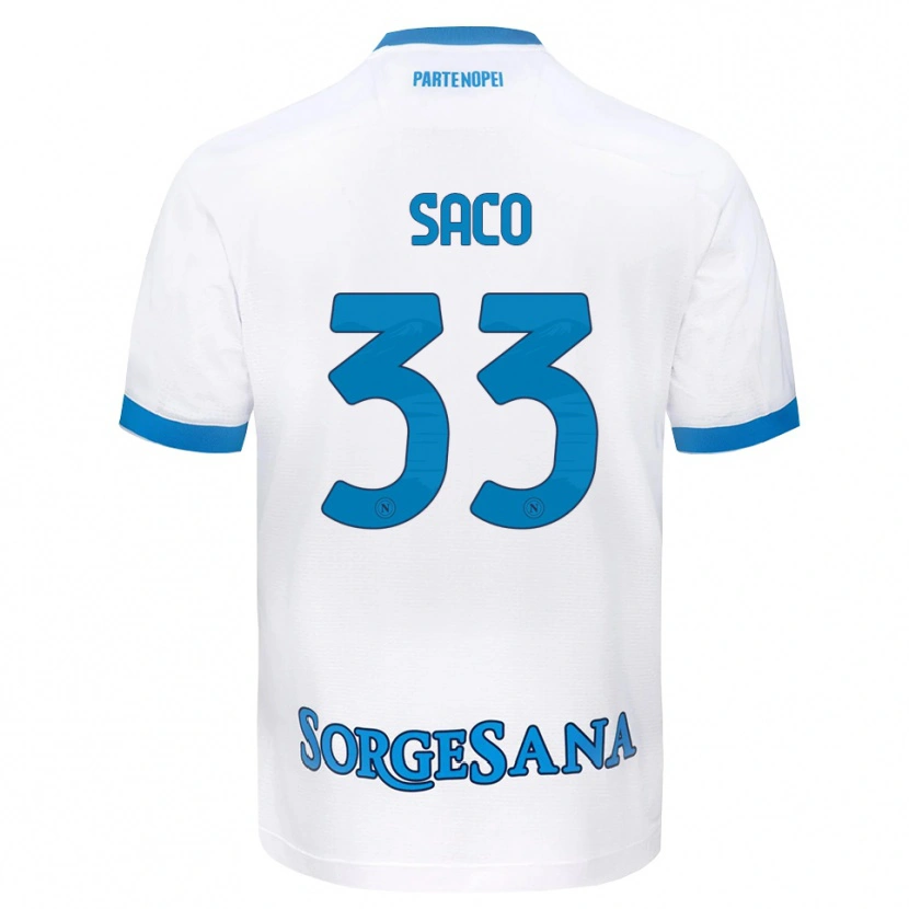 Danxen Dames Coli Saco #33 Wit Hemelsblauw Uitshirt Uittenue 2026/27 T-Shirt België
