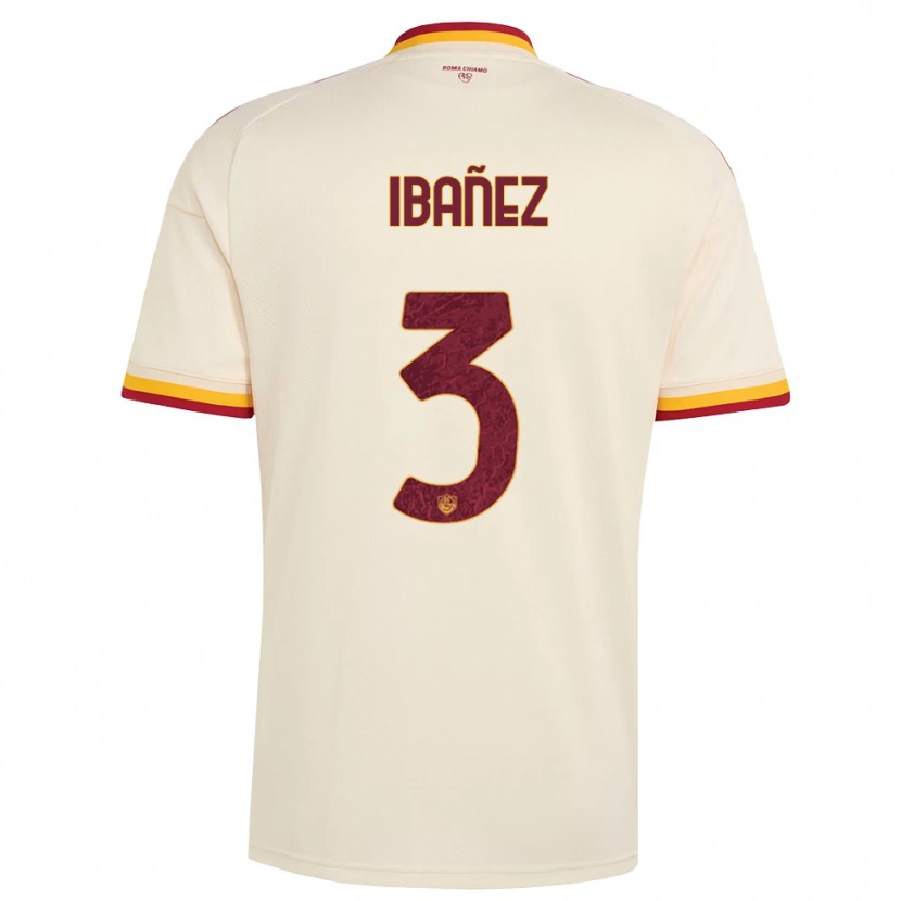 Danxen Dames Roger Ibanez #3 Champagne Rood Geel Uitshirt Uittenue 2026/27 T-Shirt België
