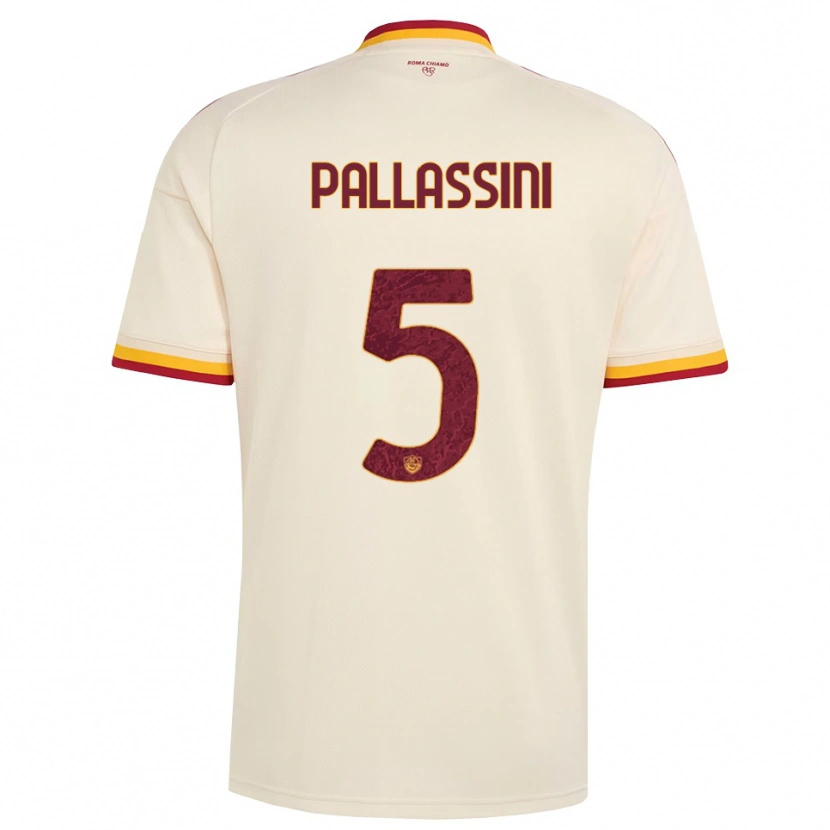 Danxen Dames Luca Pallassini #5 Champagne Rood Geel Uitshirt Uittenue 2026/27 T-Shirt België
