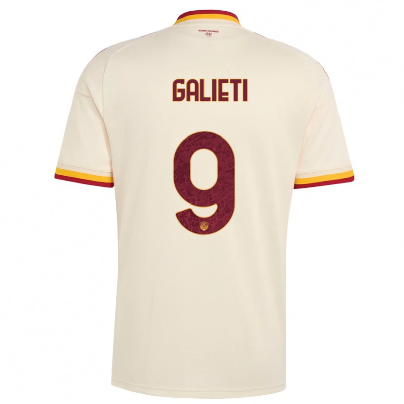 Danxen Dames Leonardo Galieti #9 Champagne Rood Geel Uitshirt Uittenue 2026/27 T-Shirt België