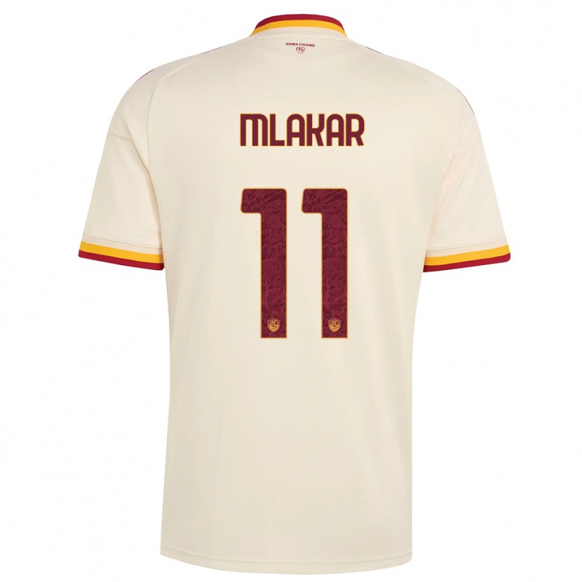 Danxen Dames Luka Mlakar #11 Champagne Rood Geel Uitshirt Uittenue 2026/27 T-Shirt België