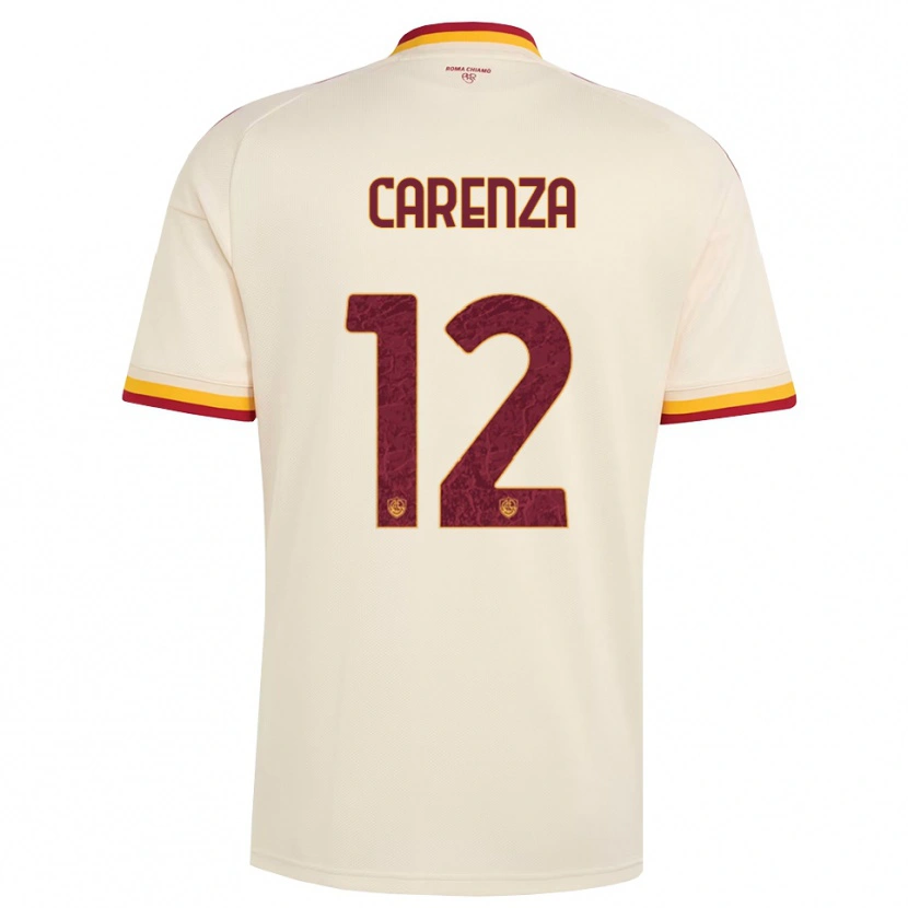 Danxen Dames Dario Carenza #12 Champagne Rood Geel Uitshirt Uittenue 2026/27 T-Shirt België
