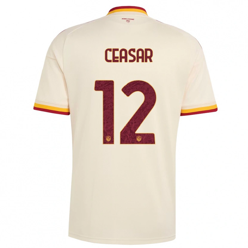 Danxen Dames Camelia Ceasar #12 Champagne Rood Geel Uitshirt Uittenue 2026/27 T-Shirt België